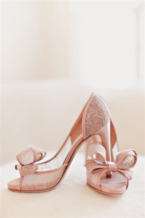 Blush Wedding Shoes For Bride